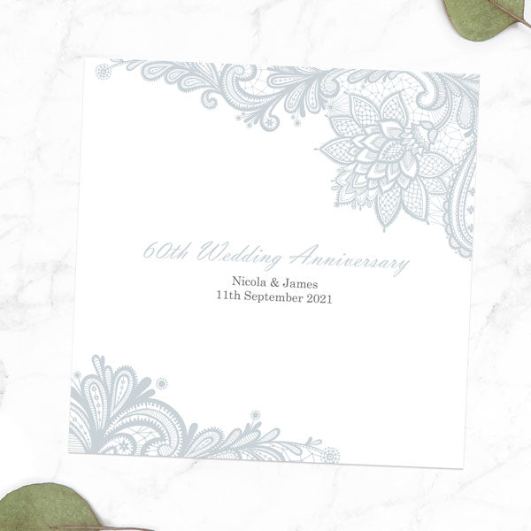 60th Wedding Anniversary Invitations - Victorian Lace