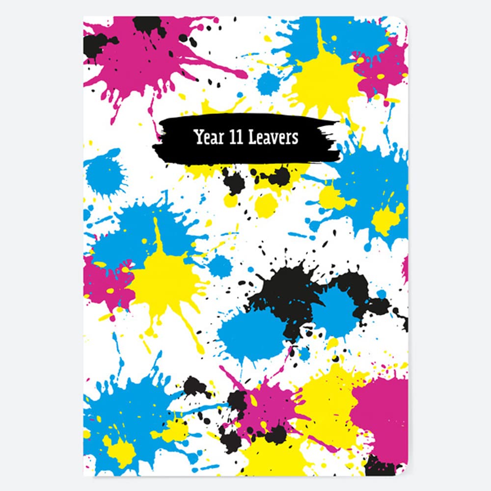 Paint Splatters - Year 11 - A5 School Leavers Book (07 0053)