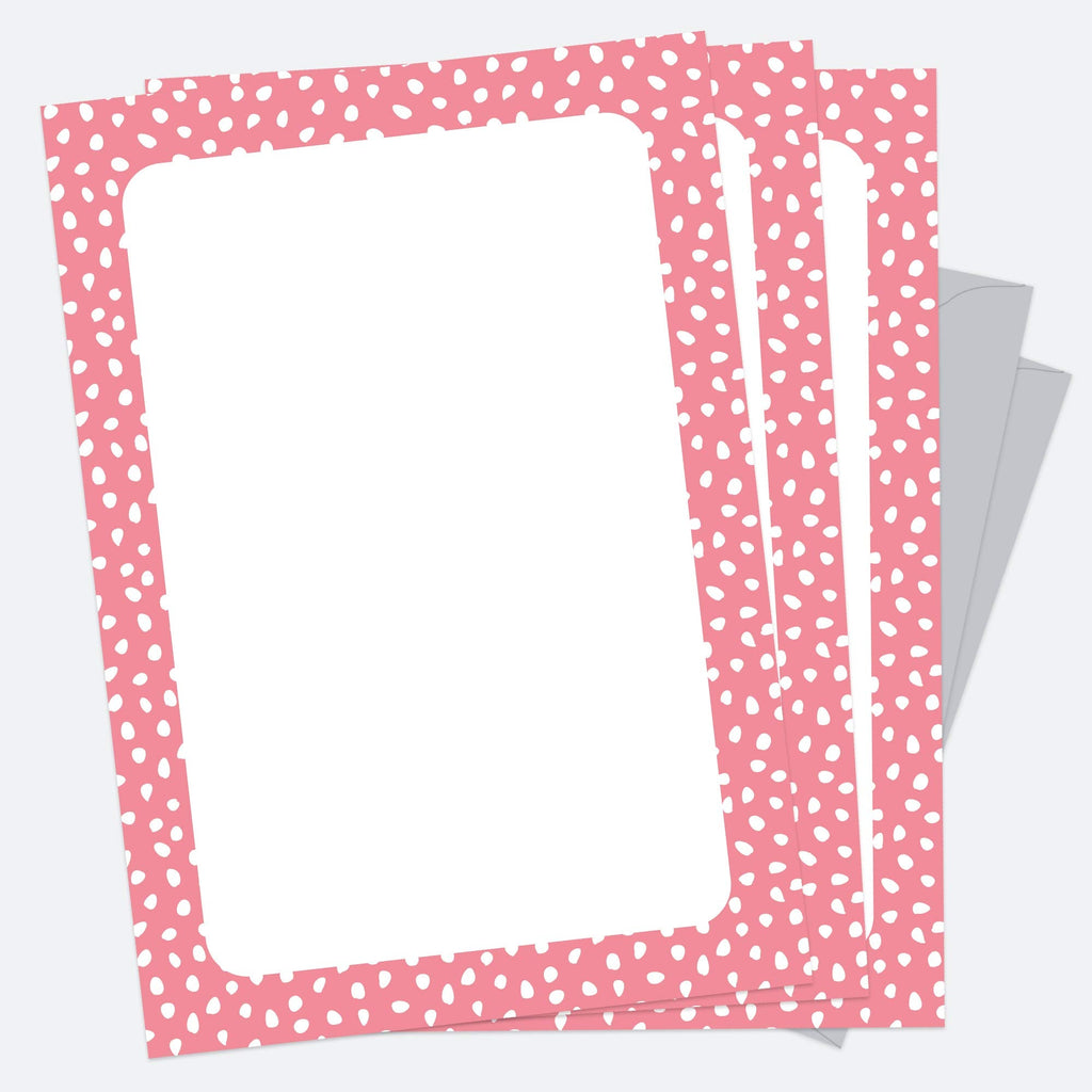 Letter Writing Set - Pack of 20, Pinking Out Loud - Perfect for Writing Thank You Notes, Wish Lists, to Do Lists, Letters, Personal Or Business Use, Envelopes Included (10/0003)