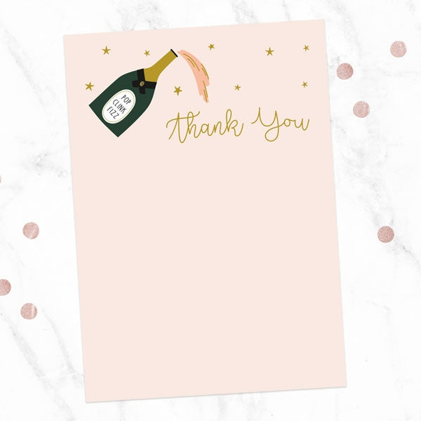 Lily Of The Valley Iridescent Thank You Card - Fast Delivery At Dotty