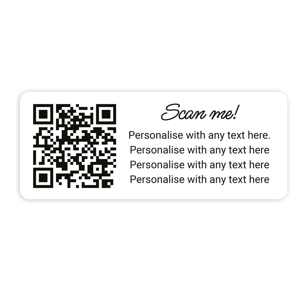 QR Code with Information - Waterproof Labels - Pack of 30 - Fast ...