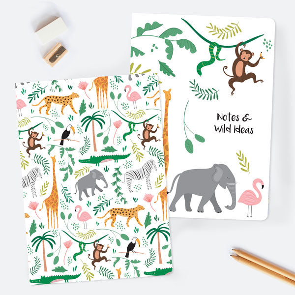 Go Wild - A5 Exercise Books - Pack of 2