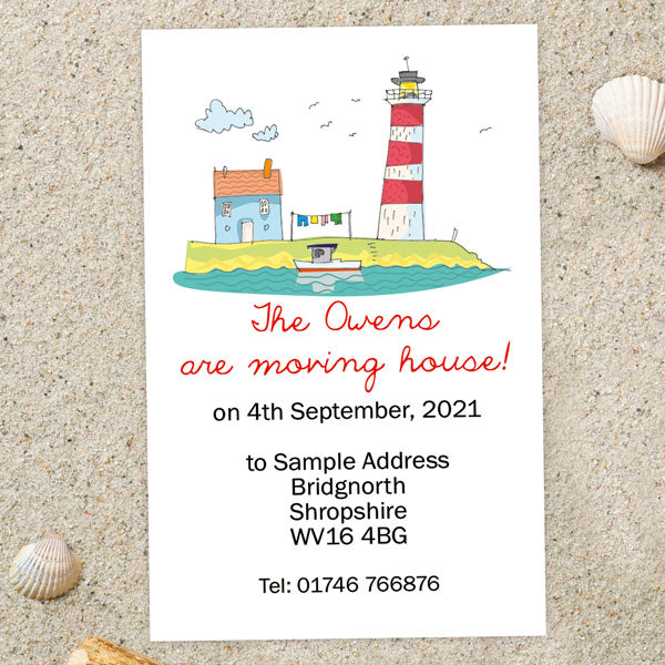 Address Cards - By The Coast - Pack of 10