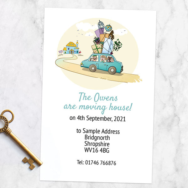 Address Cards - Loaded Car - Pack of 10