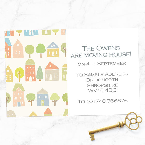 Address Cards - Pastel Houses - Pack of 10