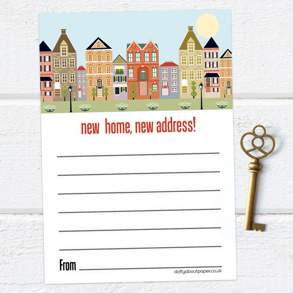 Address Cards - Town Houses - Pack of 10