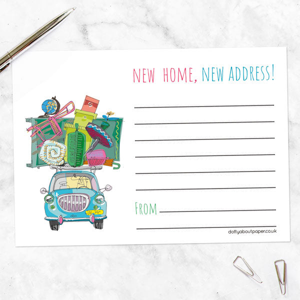 Address Cards - Vintage Car - Pack of 10