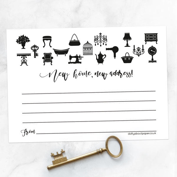 New Address Cards - Bespoke Designs at Dotty About Paper for Free Printable New Address Cards