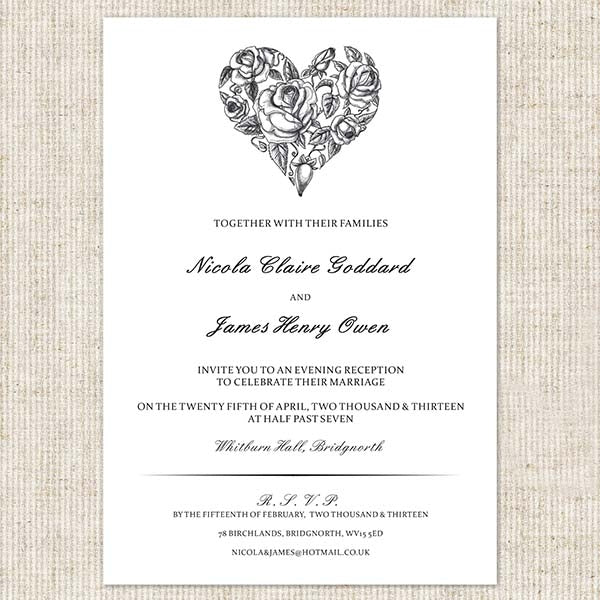 Amore Evening Invitation