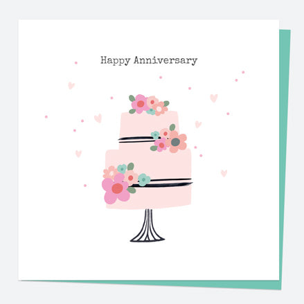 Anniversary Card - Anniversary Icons - Cake