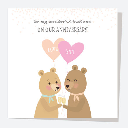 Anniversary Card - Characters - Bears - Husband