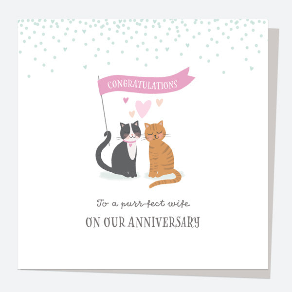 Anniversary Card - Characters - Cats - Wife
