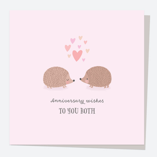 Anniversary Card - Characters - Hedgehogs