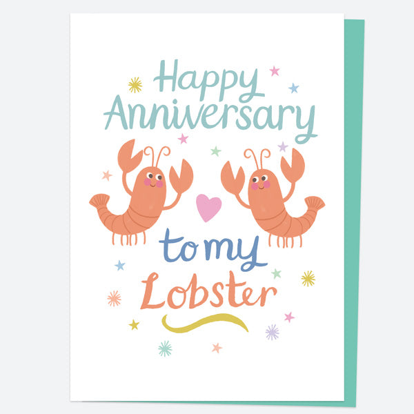 Anniversary Card - Lobster