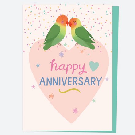 Anniversary Card - Lovebirds