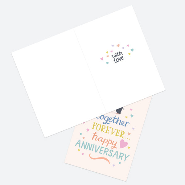Anniversary Card - Penguins