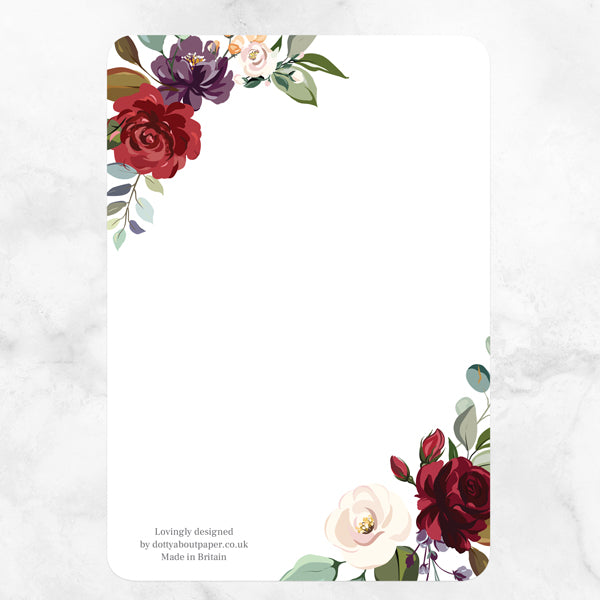 60th Wedding Anniversary Invitations - Jewel Flowers