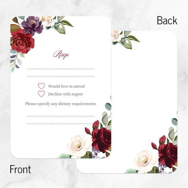 60th Wedding Anniversary Invitations - Jewel Flowers