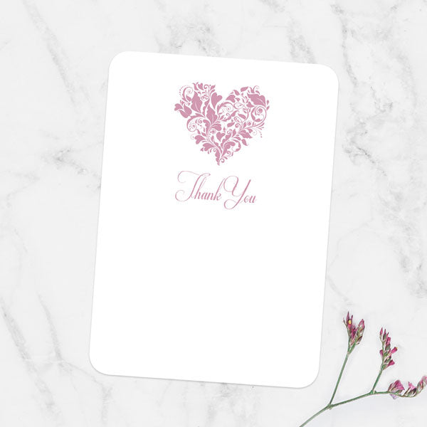 Anniversary Thank You Cards - Ornate Heart