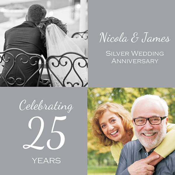25th Wedding Anniversary Invitations - Use Your Own Photo
