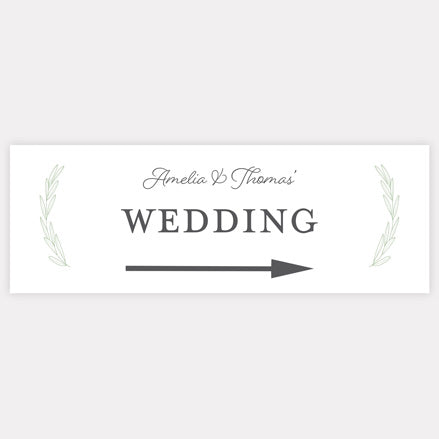 Olive Branch - Arrow Wedding Sign