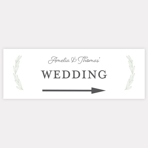 Olive Branch - Arrow Wedding Sign