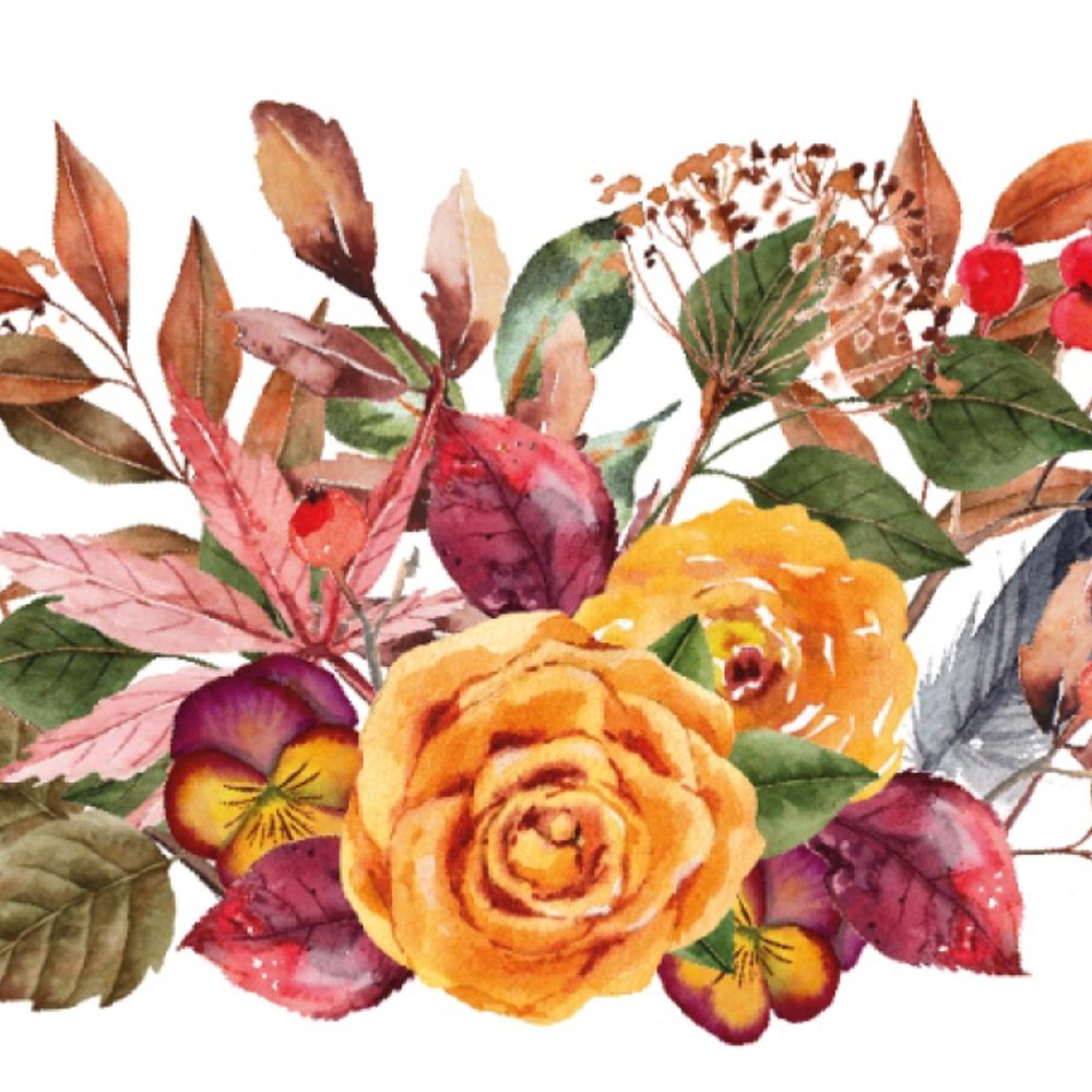 Autumn Bouquet - Evening Invitation & Information Card Suite