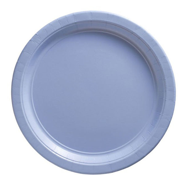 Paper Plates 23cm - Baby Blue Party Tableware - Pack of 8
