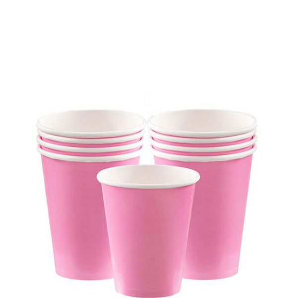 Paper Cups - Baby Pink Party Tableware - Pack of 8