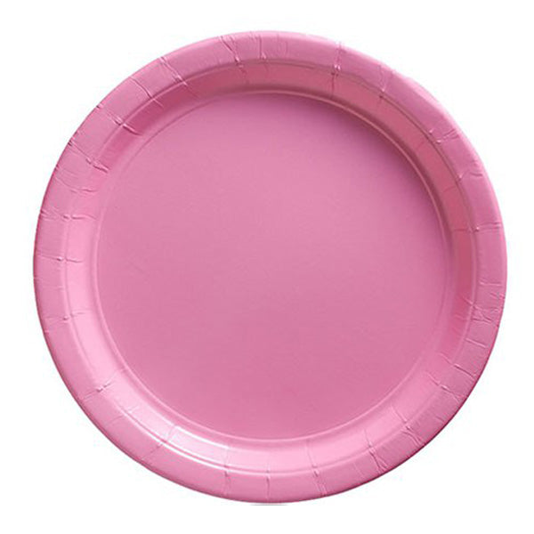 Paper Plates 18cm - Baby Pink Party Tableware - Pack of 8
