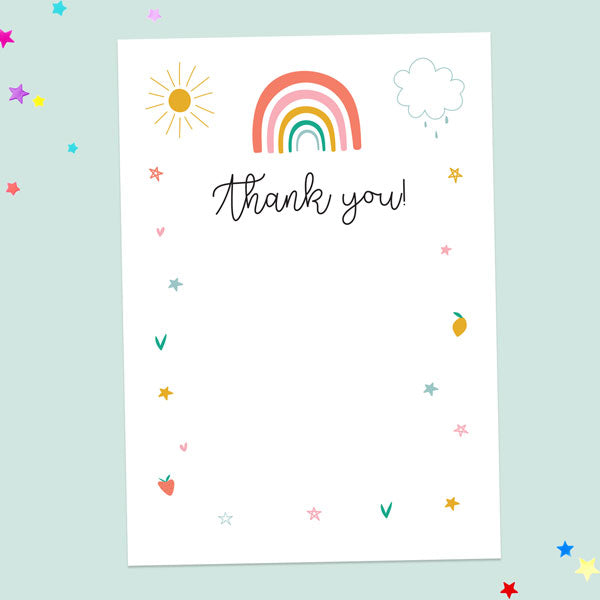 Thank You Cards - Chasing Rainbows - Pack of 10