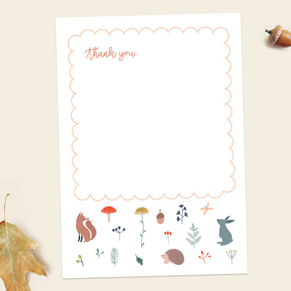 Thank You Cards - Whimsical Forest - Pack of 10