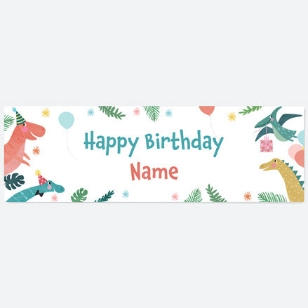 Jurassic Dinosaur - Personalised Party Banner