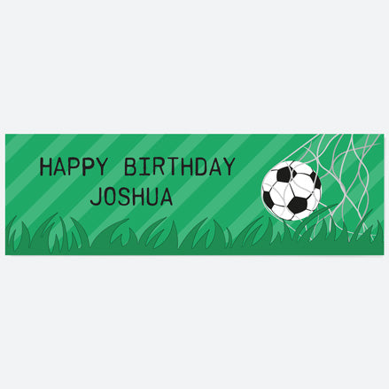 Kickin' Football - Personalised Party Banner