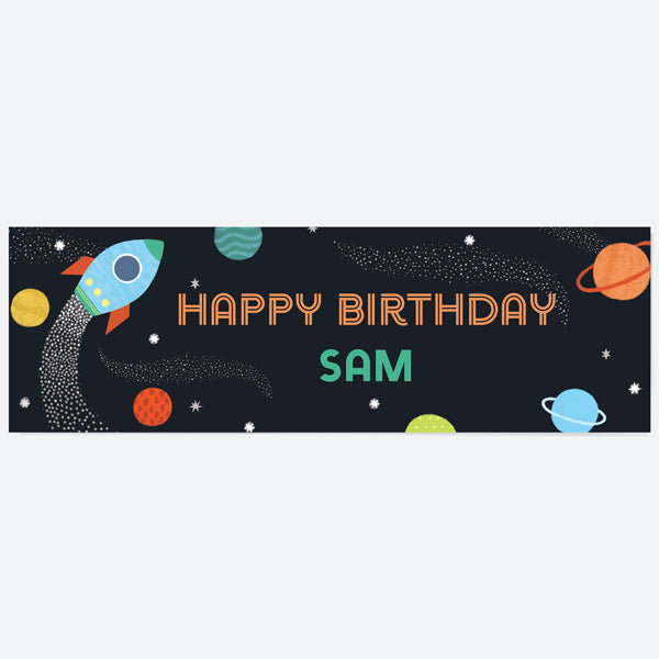 Outer Space - Personalised Party Banner