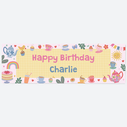Tea Party - Personalised Party Banner