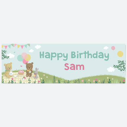 Teddy Bears Picnic - Personalised Party Banner