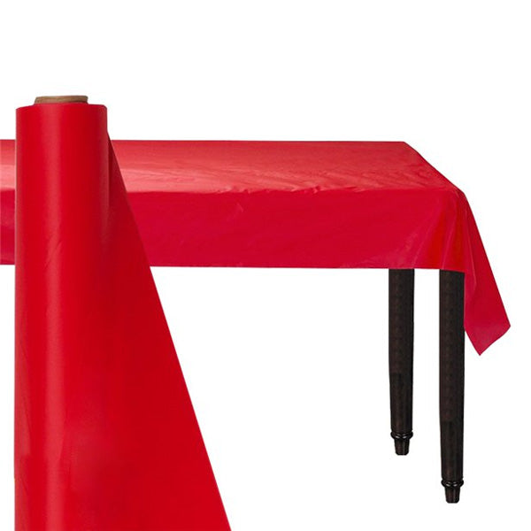 Plastic Banqueting Roll 30m x 1m - Red Party Tableware
