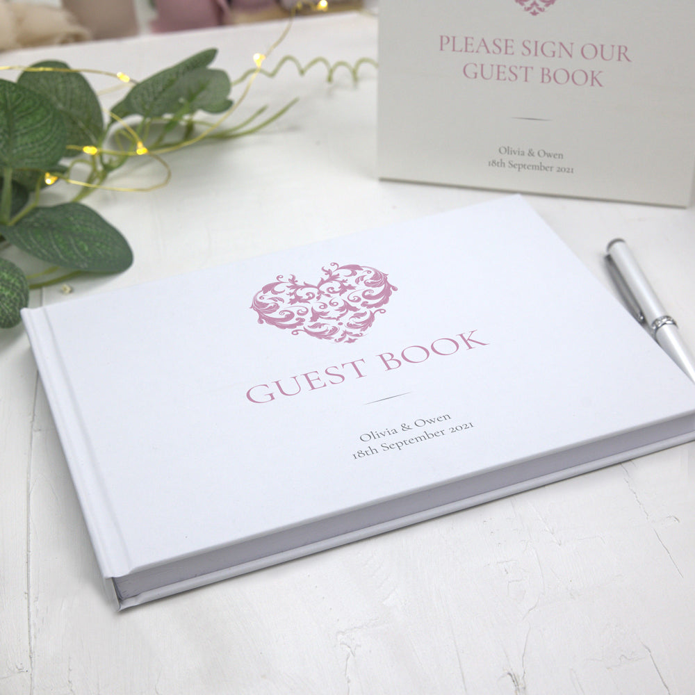 Baroque Heart - Wedding Guest Book