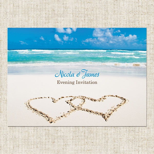 Beach Paradise Evening Invitation