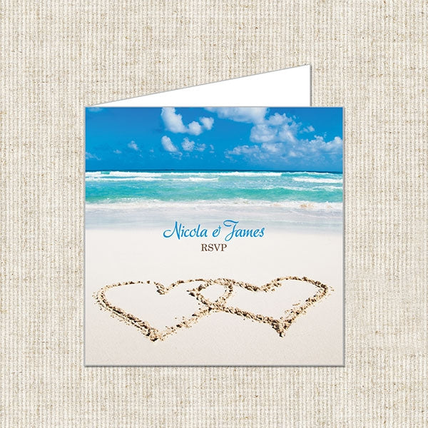 Beach Paradise RSVP Cards