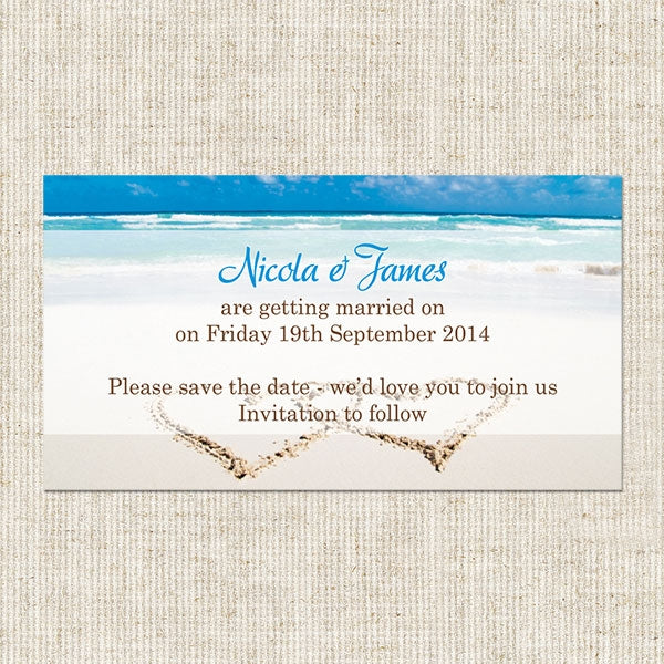 Beach Paradise Save the Date Magnets