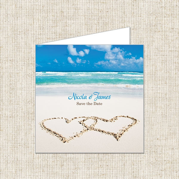 Beach Paradise Save the Date Cards