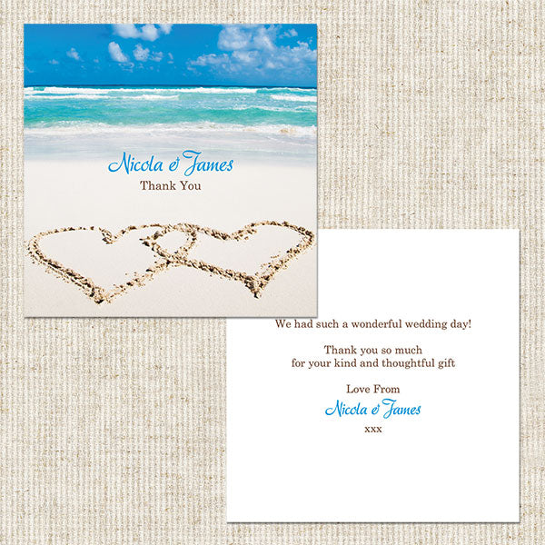 Beach Paradise Thank You Card