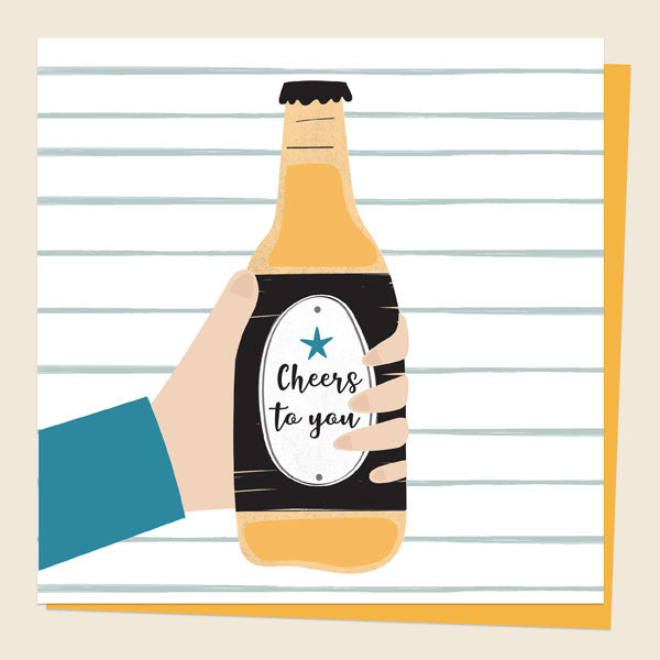 General Birthday Card - Beer Bottle Cheers