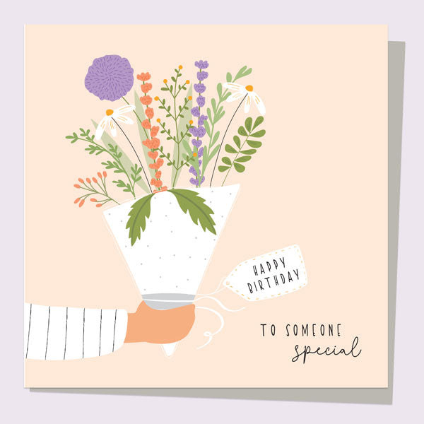 General Birthday Card - Birthday Bloom - Bouquet To Someone Special