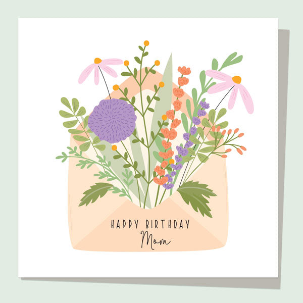 Mom Birthday Card - Birthday Bloom - Envelope