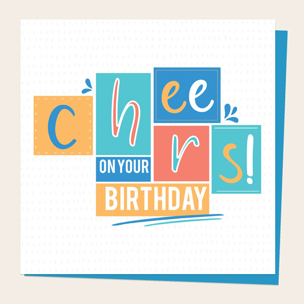 General Birthday Card - Cheers! Happy Birthday