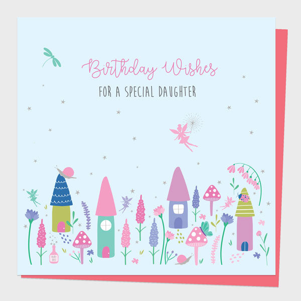 Daughter Birthday Card - Fairy Garden