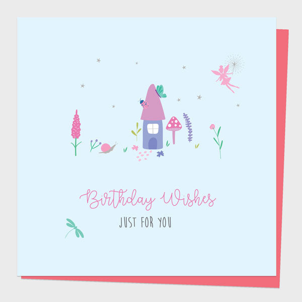 Kids Birthday Card - Fairy Garden